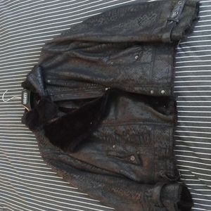 Like new Olsen XL faux snakeskin jacket